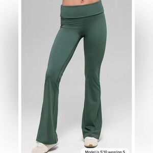 ALO Yoga Forest Green Flare Pants